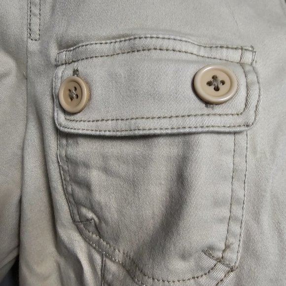 NEW WITH TAGS, Women's Lane Crawford khaki button up with a tie around belt jack - Picture 3 of 16